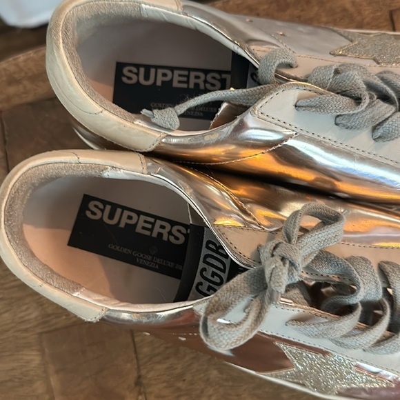 Golden Goose Superstar Authentic size 40 gold stars and metallic pink! 🤩 - Picture 2 of 6